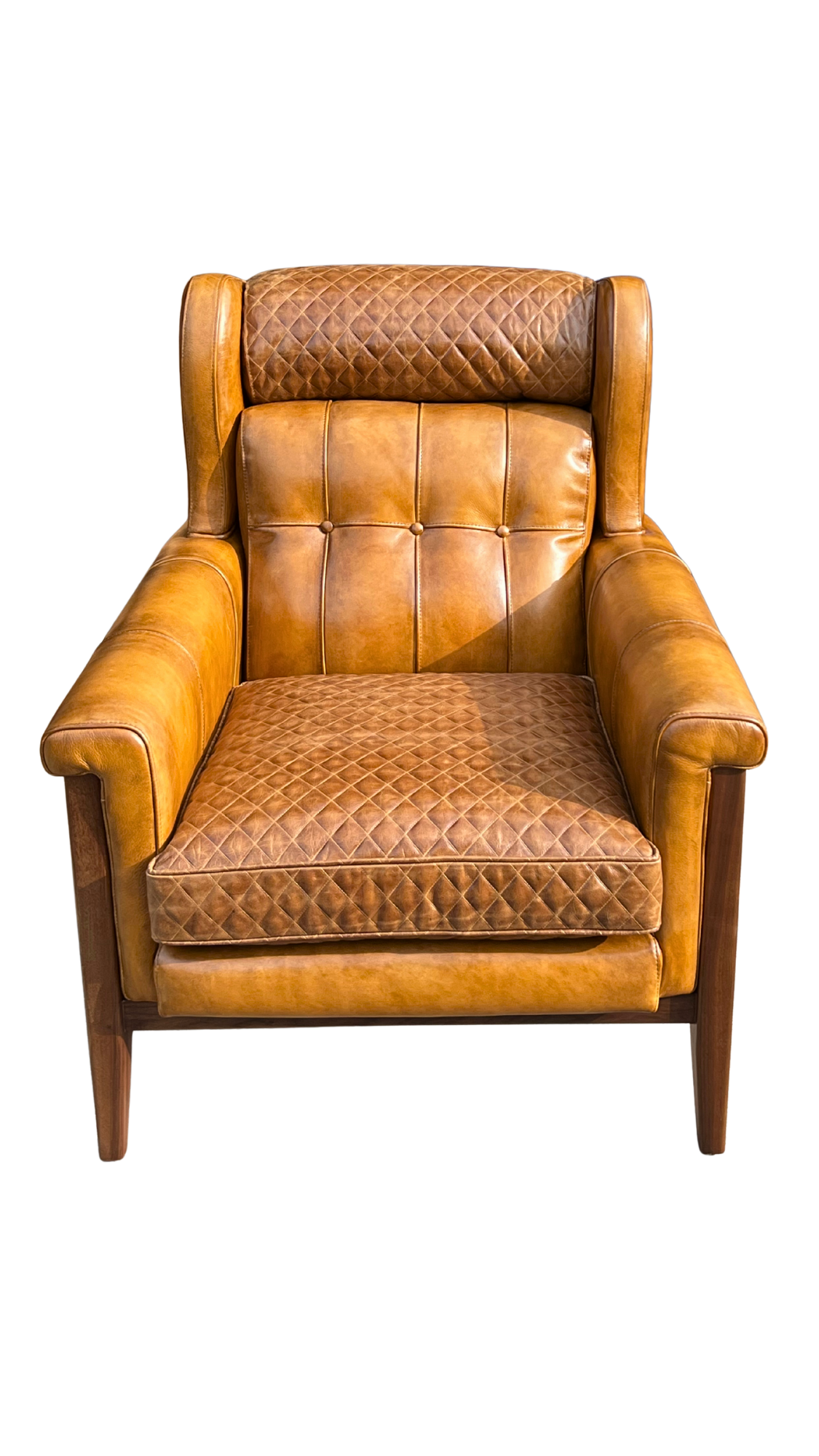 Patchwork Leather Accent Chair—Shop—Rios Interiors